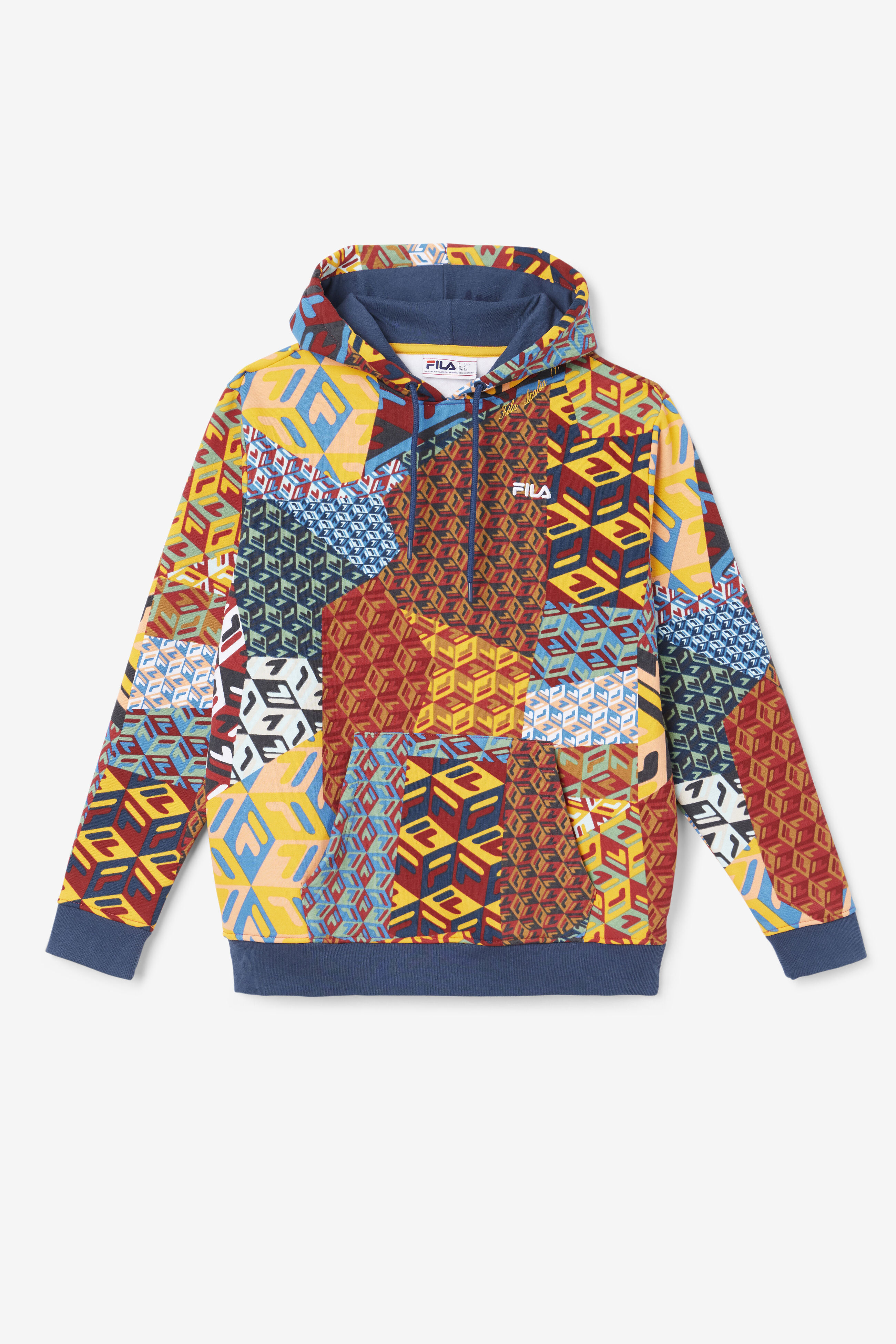 Anja Men's Printed Pullover Hoodie | Fila LM23C624